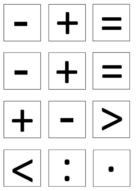 Znaki matematyczne