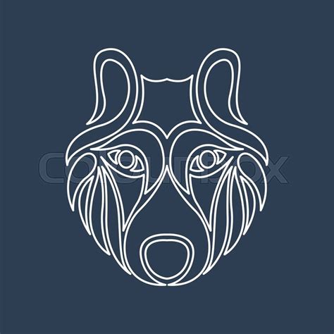 Arctic wolf logo vector | Stock vector | Colourbox