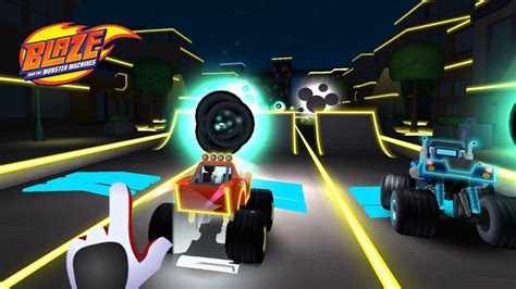 Blaze and the Monster Machines - Racing Game 🔥 LIGHT RIDERS Map: race ...