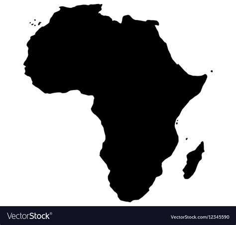 Map of africa Royalty Free Vector Image - VectorStock