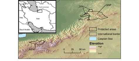 Study area in the eastern Alborz Mountains, Iran (inset map; grey ...