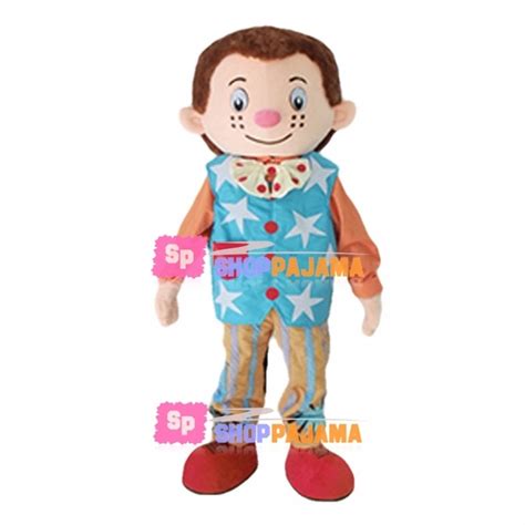 Textured Mr Tumble Mascot Costume Cartoon Character