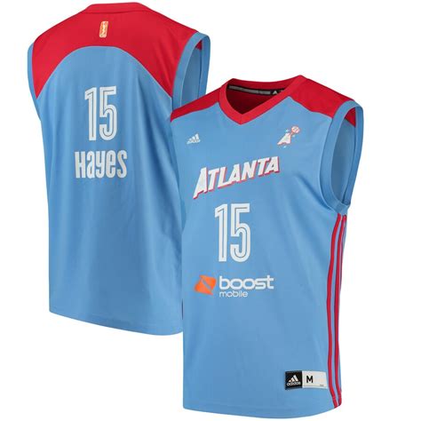 Atlanta Dream Tiffany Hayes adidas Blue Replica Finished Jersey