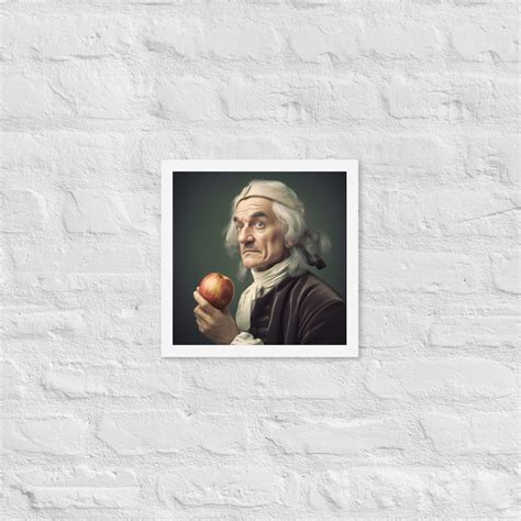 Sir Isaac Newton Poster Print Depicting the Famous Apple Moment in History Available in Various ...