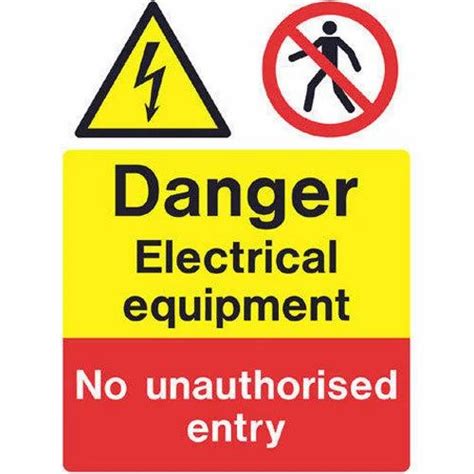 Electrical Safety Sign Board at ₹ 250/square feet | Safety Sign in ...