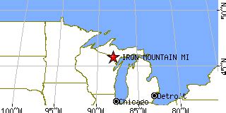 Iron Mountain, Michigan (MI) ~ population data, races, housing & economy