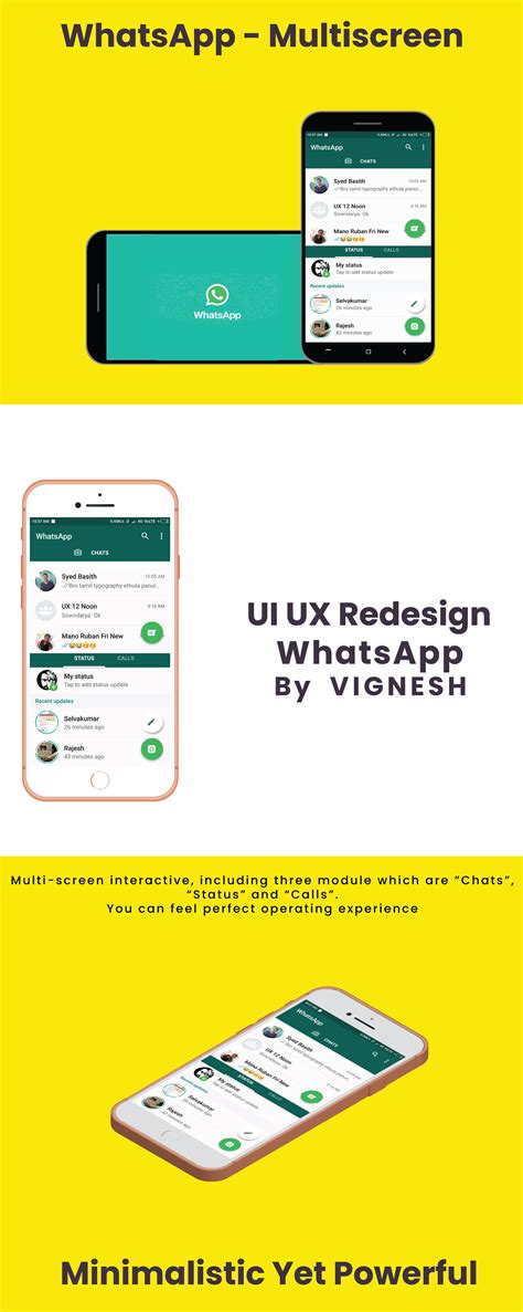 UI UX - Redesign Concept - WhatsApp on Behance