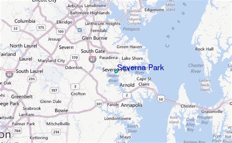 Severna Park Md Map - Map Of Farmland Cave