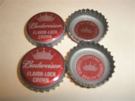 BUDWEISER 50 Flavor-lock Crown Beer Bottle Caps NO DENTS - Etsy