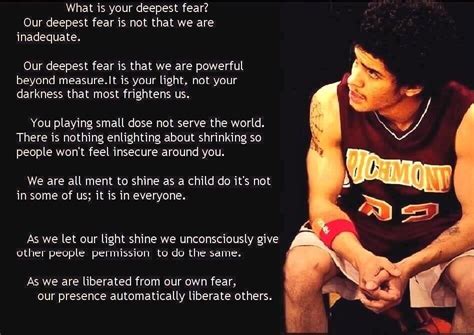 Coach Carter want this quote | Coach carter quotes, Coach carter, Our deepest fear quote