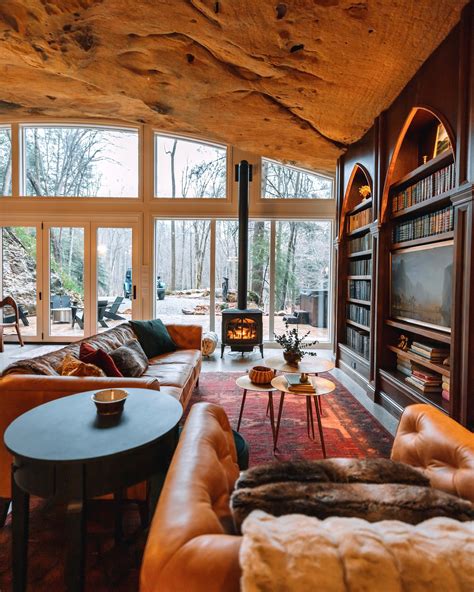 The Cave — Luxury Hocking Hills, Ohio Cabins & A-Frame | Dunlap Hollow