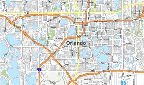 Map of Orlando, Florida - GIS Geography