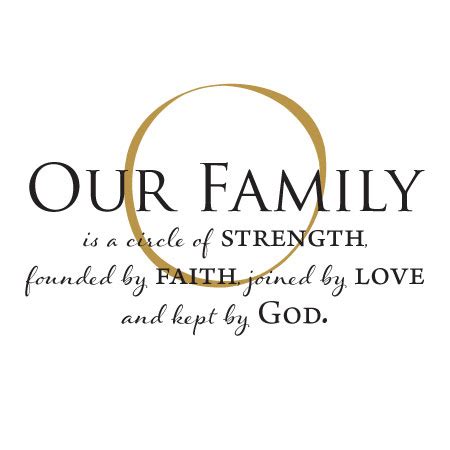 Our Family Is Kept By God Wall Quotes™ Decal | WallQuotes.com