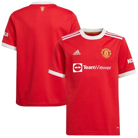 Youth adidas Red Manchester United 2021/22 Home Replica Jersey