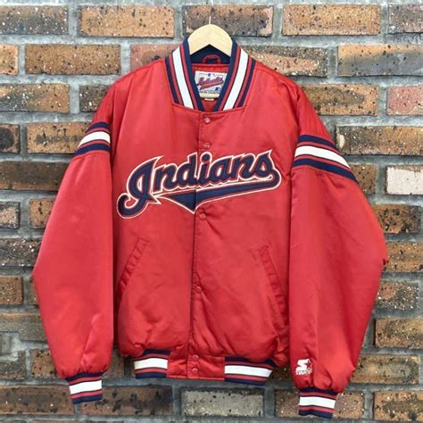 Starter 90'S Indians Guardians Stadium Jacket - Gem