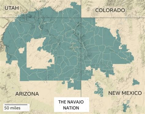 Navajo Tribe Map