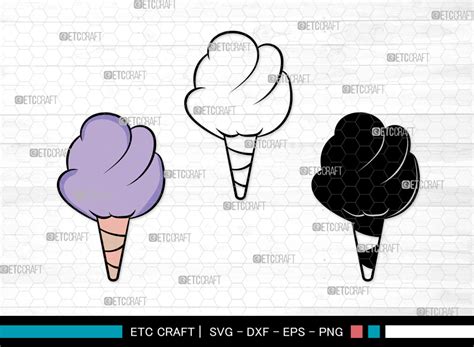 Cotton Candy SVG, Candy Silhouette Graphic by Pixel Elites · Creative Fabrica