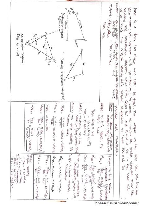 KINEMATIC VELOCITY OF SIMPLE MECHANISMS-FOUR BAR & SINGLE SLIDER | PDF