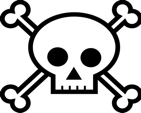 Skull and Crossbones (98770) Free SVG Download / 4 Vector