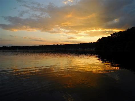 Sunset at Lake Nockamixon, Bucks County, PA. | Sunset, Kayaking, Lake