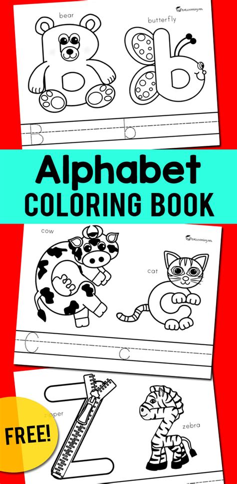 Alphabet Coloring Book | Totschooling - Toddler, Preschool, Kindergarten Educational Printables