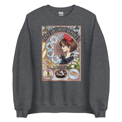 Kiki's Delivery Service Portrait Art Sweatshirt - Studio Ghibli Merch ...