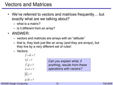 PPT - Vectors and Matrices PowerPoint Presentation, free download - ID ...