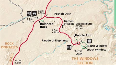 Arches National Park Map (PDF) • PhotoTraces