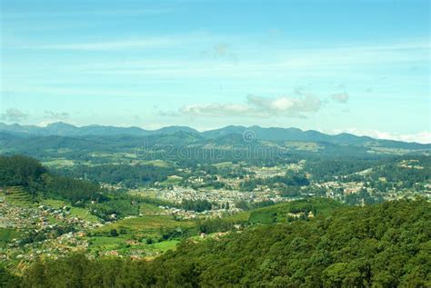 Panoramic View of Hill Station from a Hill Top Stock Image - Image of ...