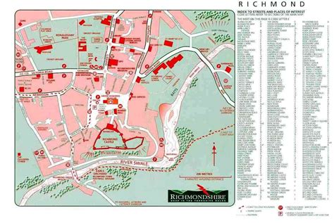 Map Of Richmond North Yorkshire - Channa Antonetta