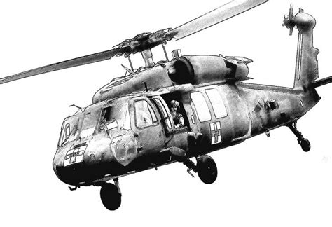 Black Hawk Helicopter Drawing