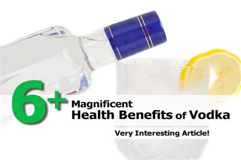 6+ Magnificent Health Benefits of Vodka