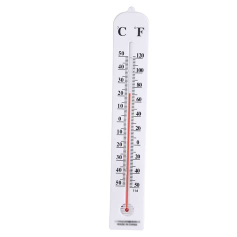 Vertical Indoor or Outdoor Wall Thermometer | Jumbo Numbers Tall °F and °C Scale Display ...