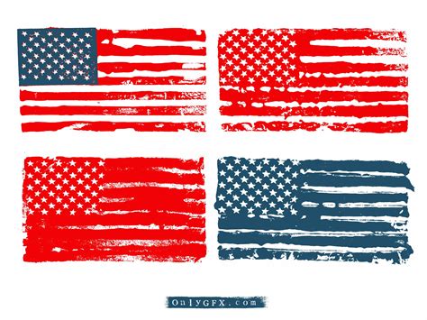 Grunge American Flag Vector (EPS, SVG, PNG Transparent) | OnlyGFX.com