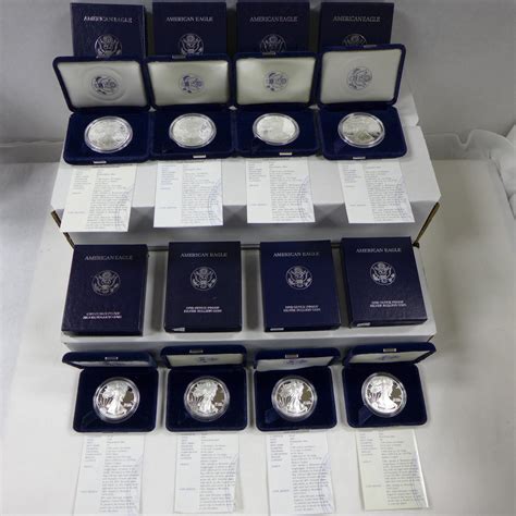 1986-2021 Proof American Silver Eagles Complete Set (35 Coins ...