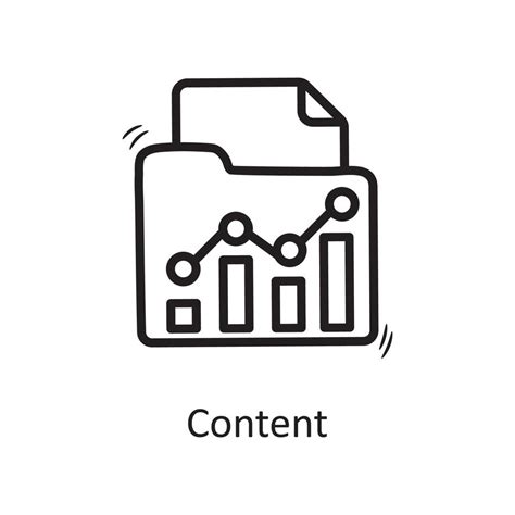 Content vector outline Icon Design illustration. Business Symbol on White background EPS 10 File ...