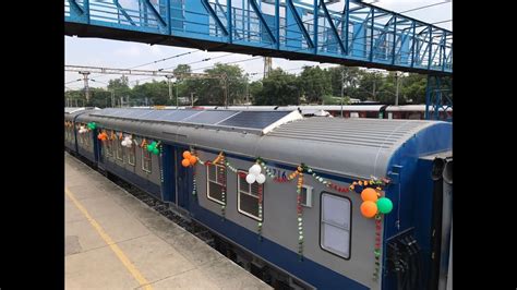 Indian Railways launches first solar-powered DEMU train | Economic Times - YouTube