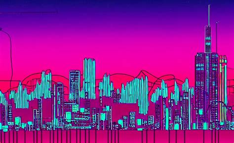 beautiful synthwave city in an oscilloscope | Stable Diffusion | OpenArt