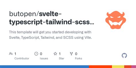 GitHub - butopen/svelte-typescript-tailwind-scss-vite-template: This ...