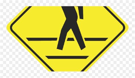 Pedestrian Crosswalk Sign Clipart (#4916318) - PinClipart