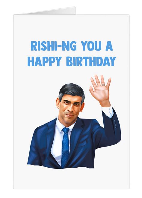 Rishi Sunak Birthday Card | Yo Crackers