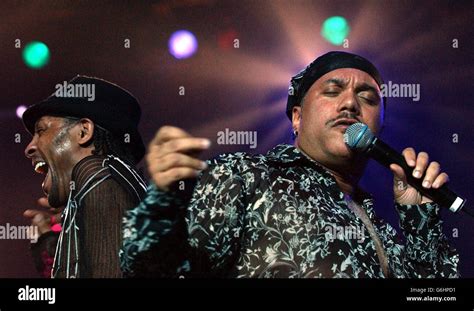 Shalamar performing live on stage as part of the "Best Disco In Town Live 2003" nostalgia ...