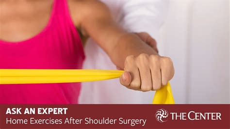 Home Exercises after Total Shoulder Replacement - YouTube