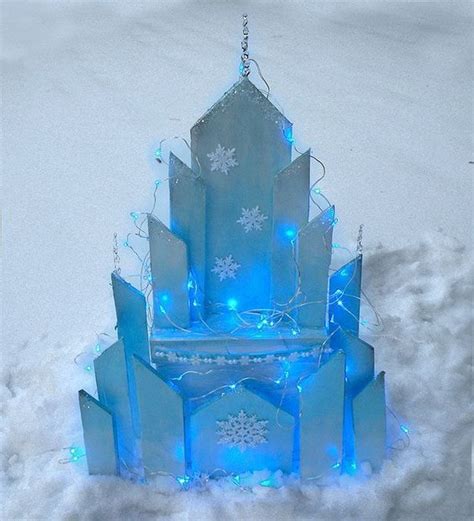 DIY Elsa's Ice Castle from Disney Frozen | Frozen castle, Ice castles, Frozen decorations