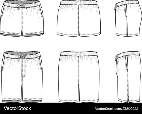 Blank Shorts Template - Printable Word Searches