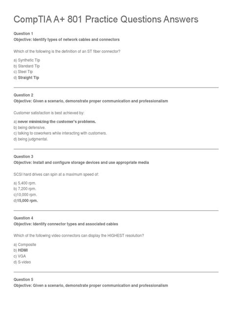 CompTIA A Plus Answers | PDF | Windows 7 | Computer Network