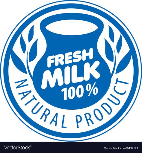 Milk logo Royalty Free Vector Image - VectorStock