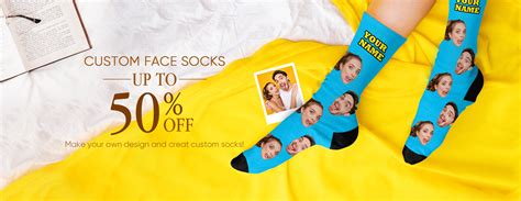 Custom Photo Socks with Picture - Personalize Your Face Socks