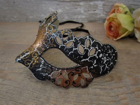 Venetian Mask Gold and Black Venetian Masquerade Mask - Etsy