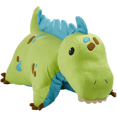 Pillow Pets 18" Green Dinosaur Stuffed Animal Plush Toy Pillow Pet ...